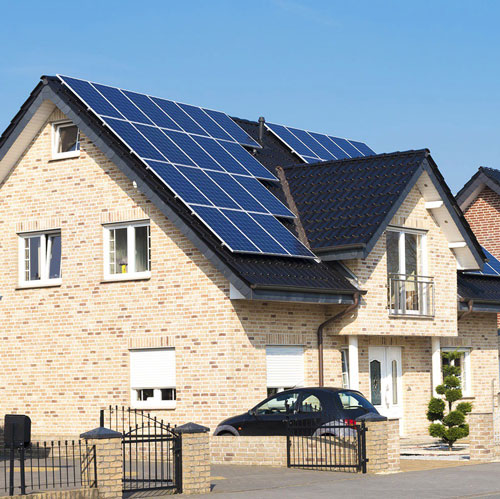 ZETTA Energy - On-grid photovoltaic systems - Residential Buildings, Houses, Apartments - Residential or private locations which are connected to the national energy grid and where it is desired to reduce energy costs. Photovoltaic systems contain photovoltaic panels, fixing systems, inverters, batteries, alternating current and direct current protection panels, wiring, etc.